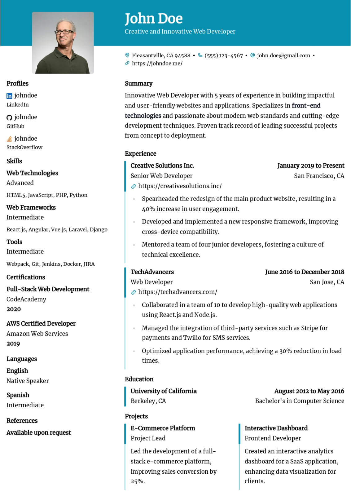 resume template - ditto